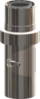 ATEC Kontroll-Rohr PolyTop DN 60/100, m Zuluftansau., ES, gebürstet