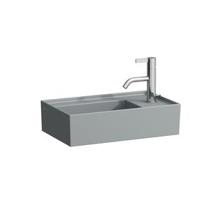 Laufen Handwaschbecken KARTELL 46x28cm, Arm R, o. ÜL, o. Hahnl., gra ma