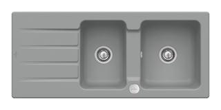 V&B Spüle Architectura 80 m Abl.garn, Exzenter, stone CeramicPlus