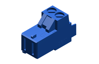 BOSCH Ersatzteil TTNR: 7747023963 Anschlussklemme 2-polig FA blau everp