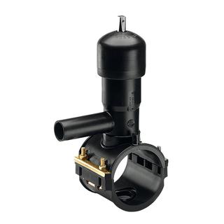 Plasson Ventilanbohrarmatur SmartFuse 140x40mm, PE 100, mit Anbohrstanzer 30mm