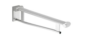 Keuco WT-Stützklappgriff Plan Care 650mm, n ob klappbar, verchromt/schwarz