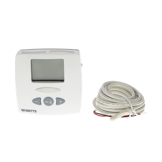 Watts elektr. Raumthermostat WFHT-LCD 230 VAC, NC/NO-Stellantriebe, 75 W