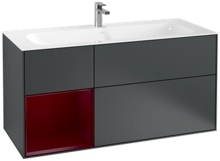 V&B Waschtisch-Unterschrank Finion 119,6x59,1cm, Reg li Peo, md bl. m Lac