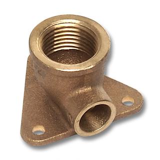 Sanha Wandscheibe 4471G 12mmx1/2" IG, m Dreiecksflansch, Rotguss