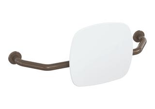 HEWI Rückenstütze 801 Wandabst. 230mm, Lehne signalweiß, umbra