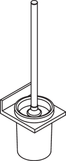 Bürstengarnitur System 900 Halter aus Metall, 105 x 436 x 118 mm