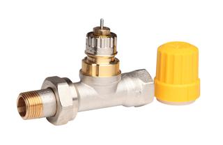 Danfoss Ventilgehäuse RA-UN 10, R 3/8, DG, matt vernickelt