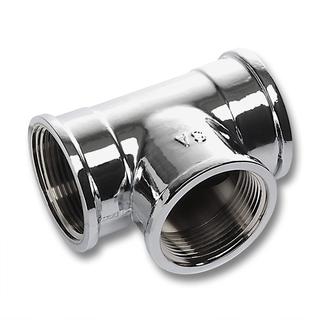 Sanha T-Stück 622 1/2, allstg. mit Innengewinde, verchromt