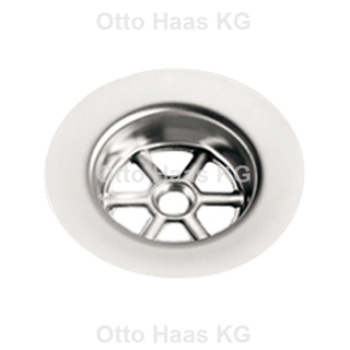 HAAS Ablaufsieb 44x70x14,6mm, für Spülbecken, Edelstahl