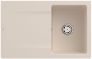 V&B Spüle Siluet 45 m Abl.garn, Hand., ivory CeramicPlus