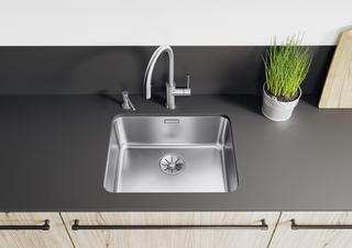 Becken SOLIS 340/180-U Edelstahl Bürstfinish