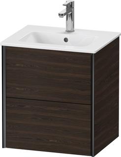 Duravit WT-Unterschrank XViu Compact 51x42x56cm, 2 La, wd, sw m, Nussb geb.