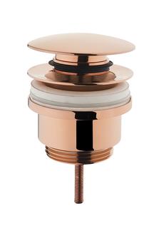 VitrA Push-Open-Ventil d= 62mm, Metall, Kupfer
