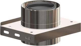 ATEC Konsole PolyClassic +Iron/White DN 110/160, PP, Edelstahl blank