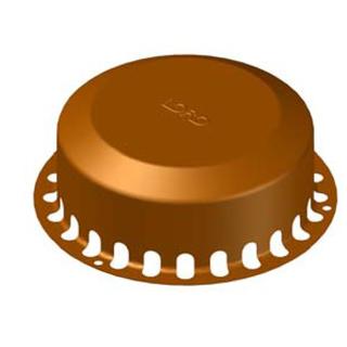 LORO DRAINJET Haube Höhe 90mm, für Notabläufe, Edelstahl