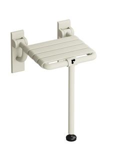 HEWI Klappsitz 801 345x408mm, m Bd.-stütze/Puffer, m, we