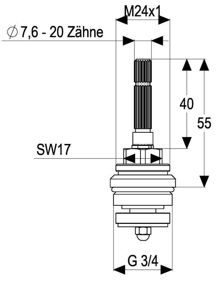 Artikelbild 2 des Artikels „Schulte UP-Ventil-Innenoberteil 3/4