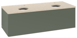V&B WT-Unterschrank o. F-Struktur Antao 120x36x50cm, HL, WBP botti., le g. m Lac
