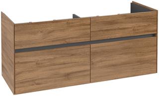 V&B Waschtischunterschrank Collaro 125,4x54,6x44,4cm, WT mittig, kansas oak
