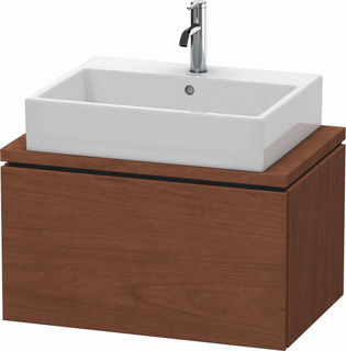 DU WTU f.Console Comp.L-Cube 400x720x477 1 Auszug, Amerik. Nussbaum ES Ahorn