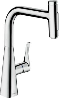 hansgrohe SPT-EHM 240 Metris Select M71 mit Ausziehbrause, 2jet, chrom