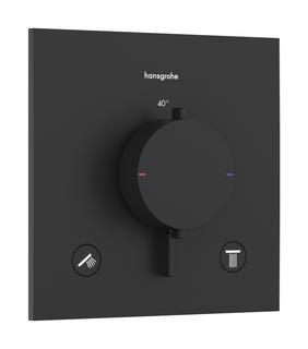 hansgrohe Thermostat Ecostat Comfort E UP, f 2 Verbr., 24 l/min, schwarz matt