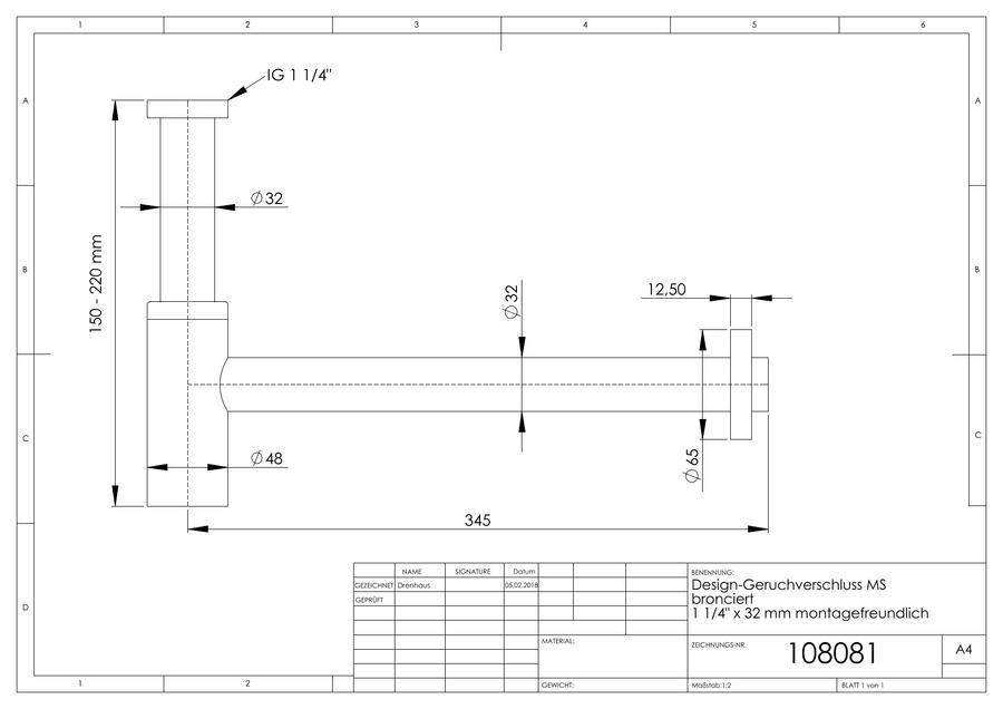 Artikelbild 2 des Artikels „ASW Design-Geruchsverschluss PLUS 1 1/4