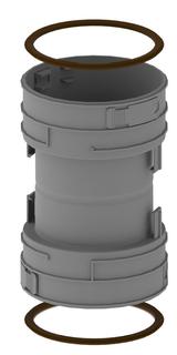 Remeha Verbindungskupplung DN 130, für Flexrohr
