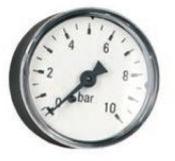 Tuxhorn Manometer tubra bis 10 bar, max. 120 GradC