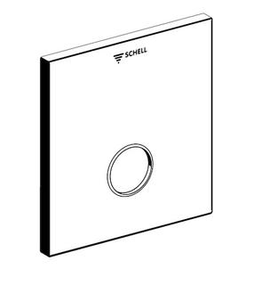 SCHELL Frontplatte LINUS SC-M für UP-Dusche, 180x180, edelstahl