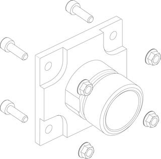BOSCH Ersatzteil TTNR: 8738805018 Flansch G 1 1/8" everp