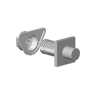 DO Bedienelement für Unterputzmontage ET 04209705900 140 x 95 x 90 mm Chrom