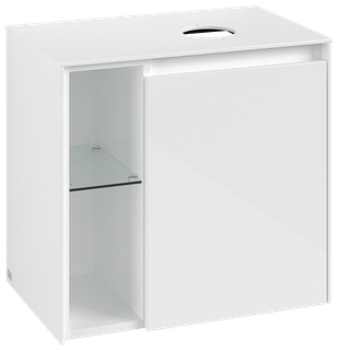 V&B Waschtischunterschrank Collaro 60x54,8x38cm, WT rechts, glossy white