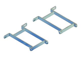 Strawa Wandhalter-Set strawi 125 Wandabstand von Mitte Verteiler 120mm