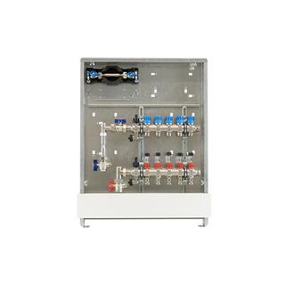 Strawa Anschluss FBH-18-V-W1-WMZ-C80 Comfort, 8 Heizkreise, 725x760-890mm