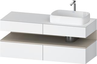 Duravit Waschtisch-Unterschrank Qatego 140x55x60cm, T m/we m, Pl, B r, Nischenb