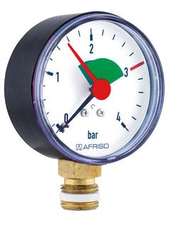 Afriso Rohrfedermanometer HZ 80 radial 0/4 bar, G 1/2 B, Gehäuse-d= 80mm