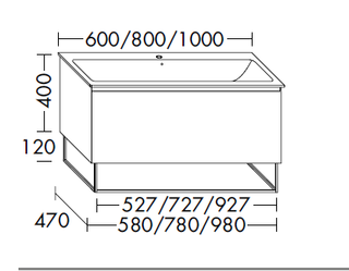 Burgbad Chiaro 2.0 WT-Unterschrank 52x78x47cm, 1 Auszug, Schilf Matt