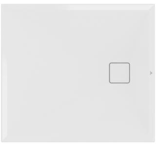 IS Rechteck-Brausewanne Ultra Flat Evo 100x90x3,5mm, we. alp, Abl an kurz. S.