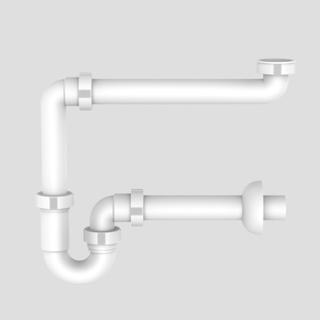 Sanit Raumschaffer Kunststoff, G1 1/4x32mm, für Waschtisch