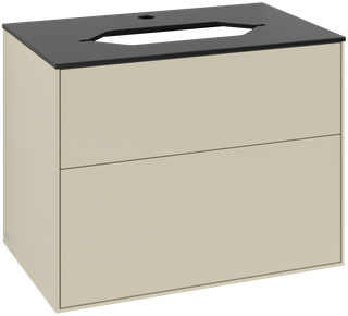 V&B Waschtisch-Unterschrank Finion 80x60,3cm, Abd.-Pl. bla m, si Gr m Lac