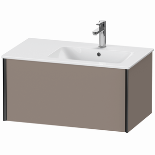 DU WTU XViu wandhängend,400x810x480mm 1Ausz.,schwarz matt/basalt matt ES Ahorn