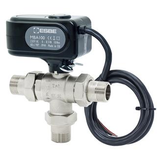 Esbe 3-Wege-Kugelhahn MBA 132 DN 25, G 1 AG, Kvs 11,3, mo, m Vsb.-Set