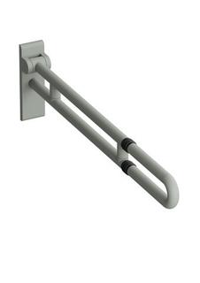 HEWI Duschspritzschutz 801 Dekor weiß/silber, felsgrau, matt