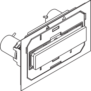 HEWI Betätigungsplatte S 50 für WC - Module, weiß, manuell