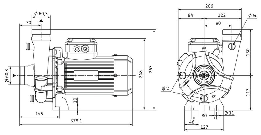 Artikelbild 3 des Artikels „Wilo Trockenläufer-Blockpumpe BAC50-112-1.5/2, 1,5 kW “