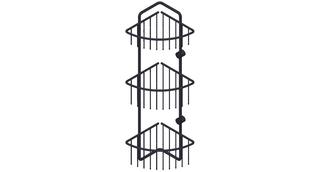 Giese Duschkorb Dusch Drei Eckmodell, 153x153x517mm, schwarz matt