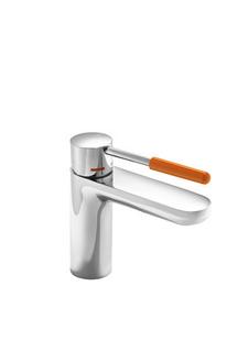 HEWI Waschtisch-Einhebelmischer AQ 800 K rd, Ausl. 159mm, m, verchr., Gr. orange