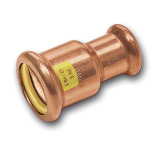 SANHA Reduziermuffe Press Gas 10240 22 x 14 mm, beids. I.pressende, Kupfer